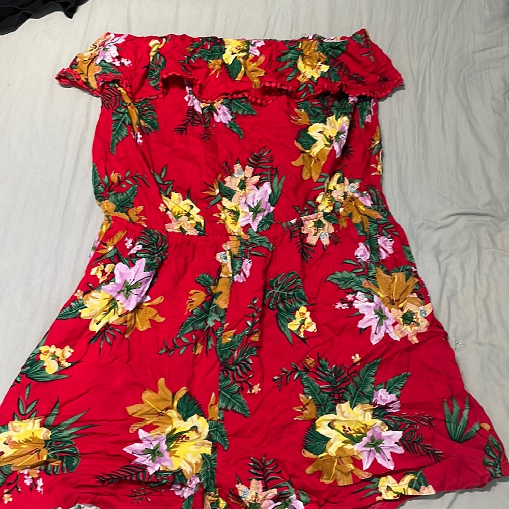 Tube top romper